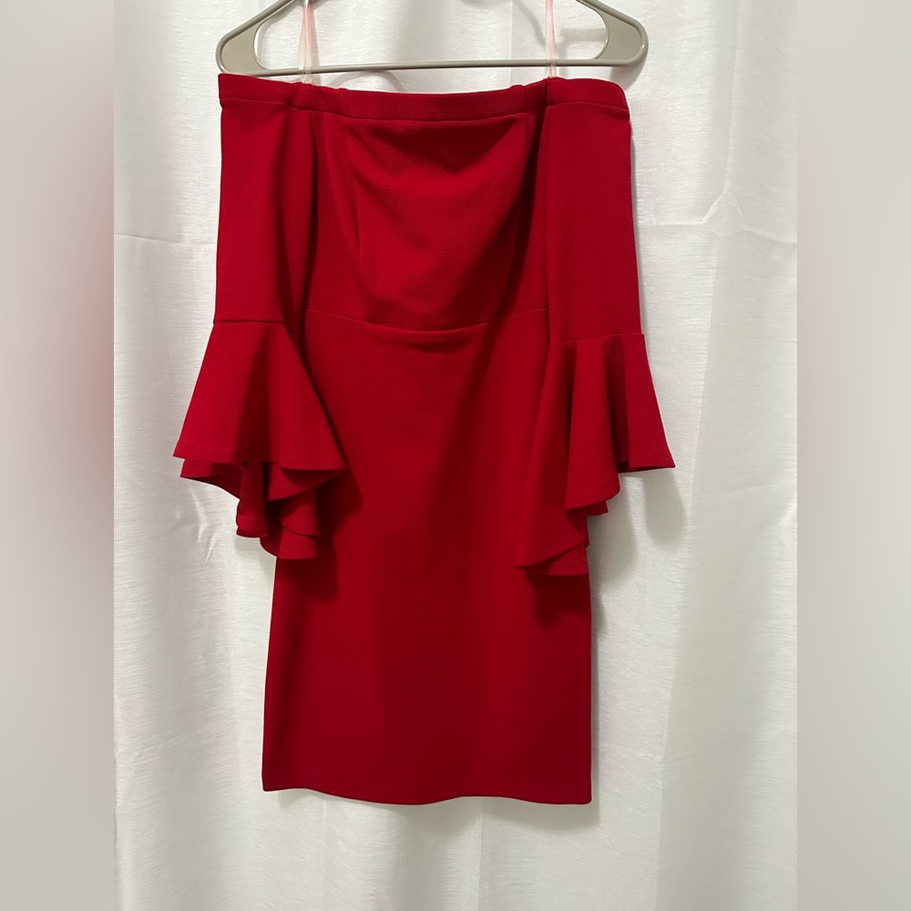Red formal dress